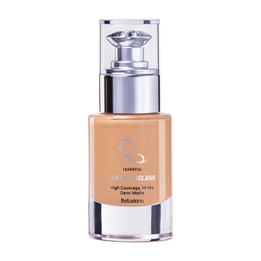 کرم پودر شاداب کننده بلادونا مدل LOOK AGELESS FOUNDATION